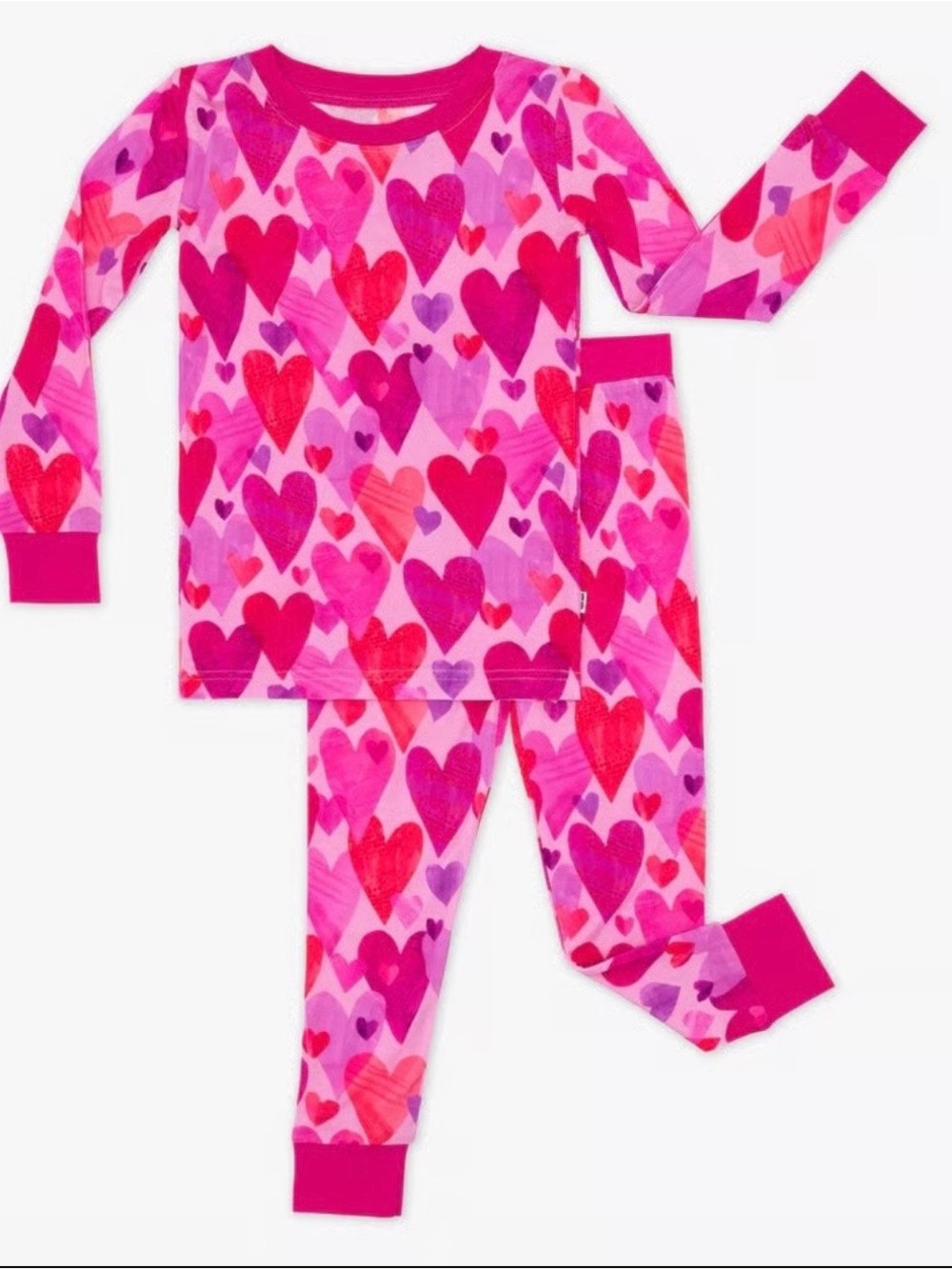 Little Sleepies Pink Hearts & Crafts size 16